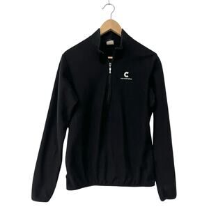 Cannondale Women’s L Fleece Jacket Black Embroidered Logo Back Pockets Full Zip